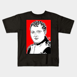 NAPOLEON ink and acrylic portrait Kids T-Shirt